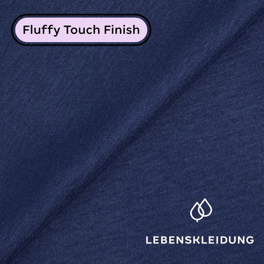 Re-Life Bio Baumwolle Interlock Stoff - Marine - Bild 1