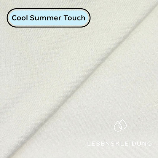 Re-Life Performance Interlock Stoff mit Ecovero - Creme - Bild 1