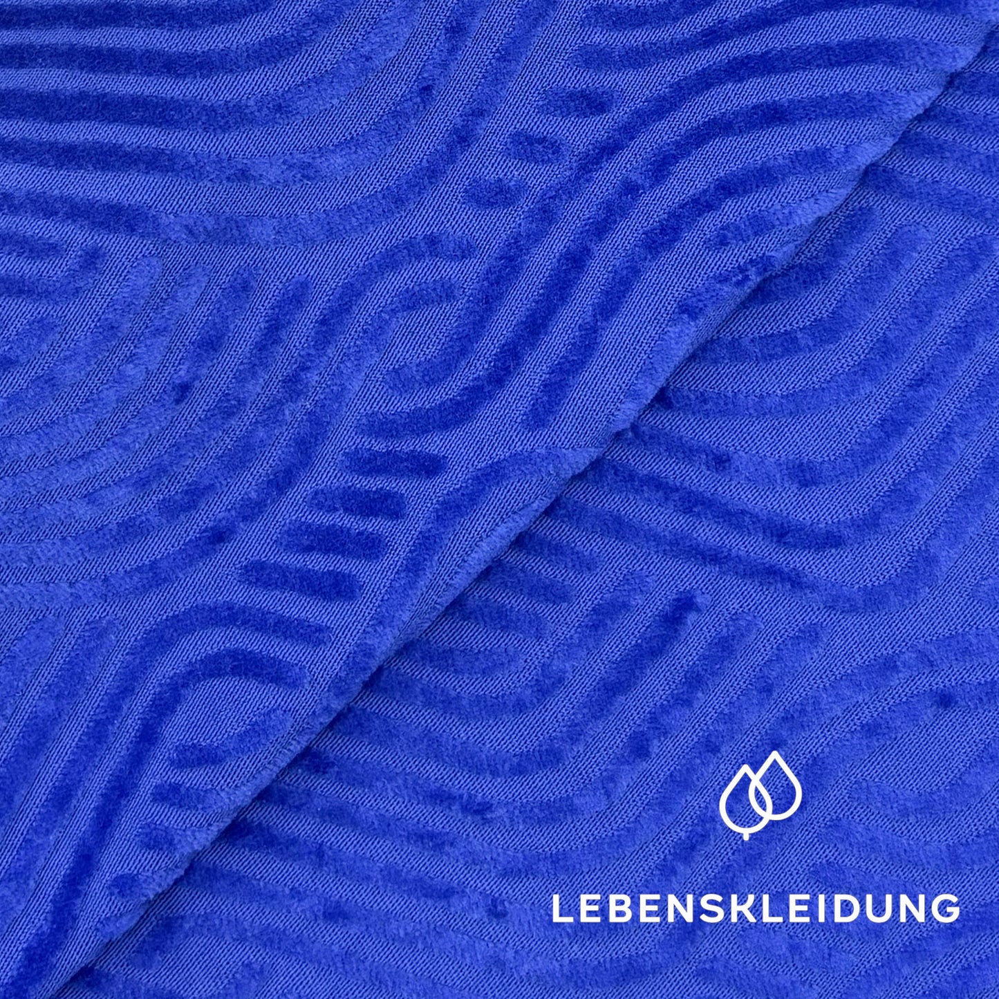 Re-Life Jacquard Nicki Stoff - Royal Blau - Bild 1