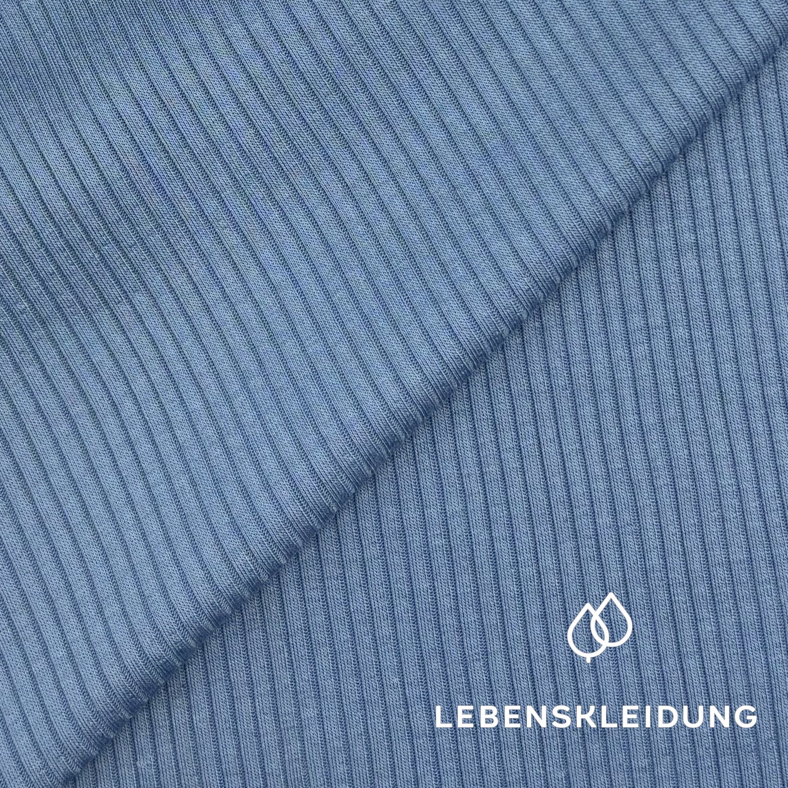 Re-Life Rib Stretch Jersey aus Lyocell & Bio Baumwolle - Silent Blue - Bild 1