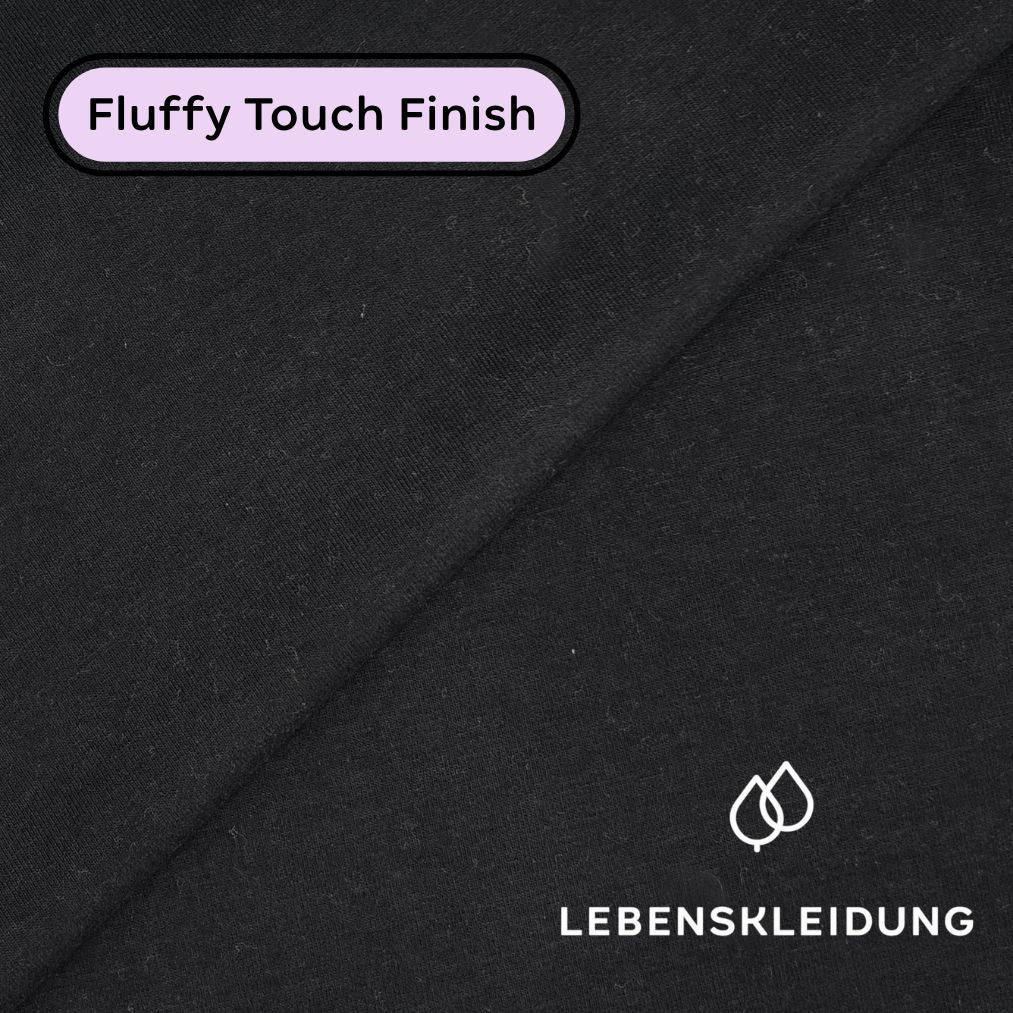 Re-Life Bio Baumwolle Stretch Jersey Stoff - Schwarz - Bild 1