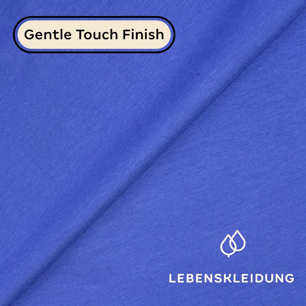 Re-Life Bio Baumwolle Stretch Jersey Stoff - Azure Blue - Bild 1