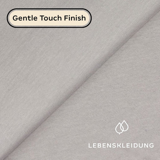 Re-Life Bio Baumwolle Stretch Jersey Stoff - Taupe Muster