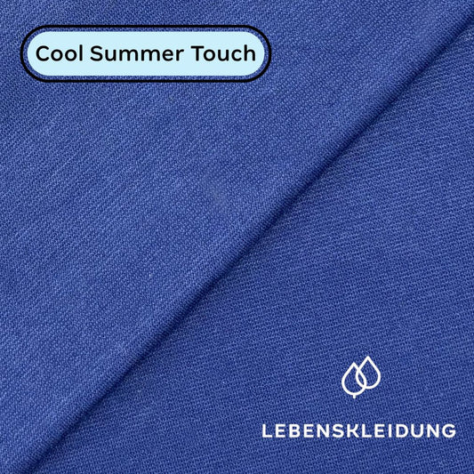 Re-Life Performance Interlock Stoff mit Ecovero - Marine - Bild 1