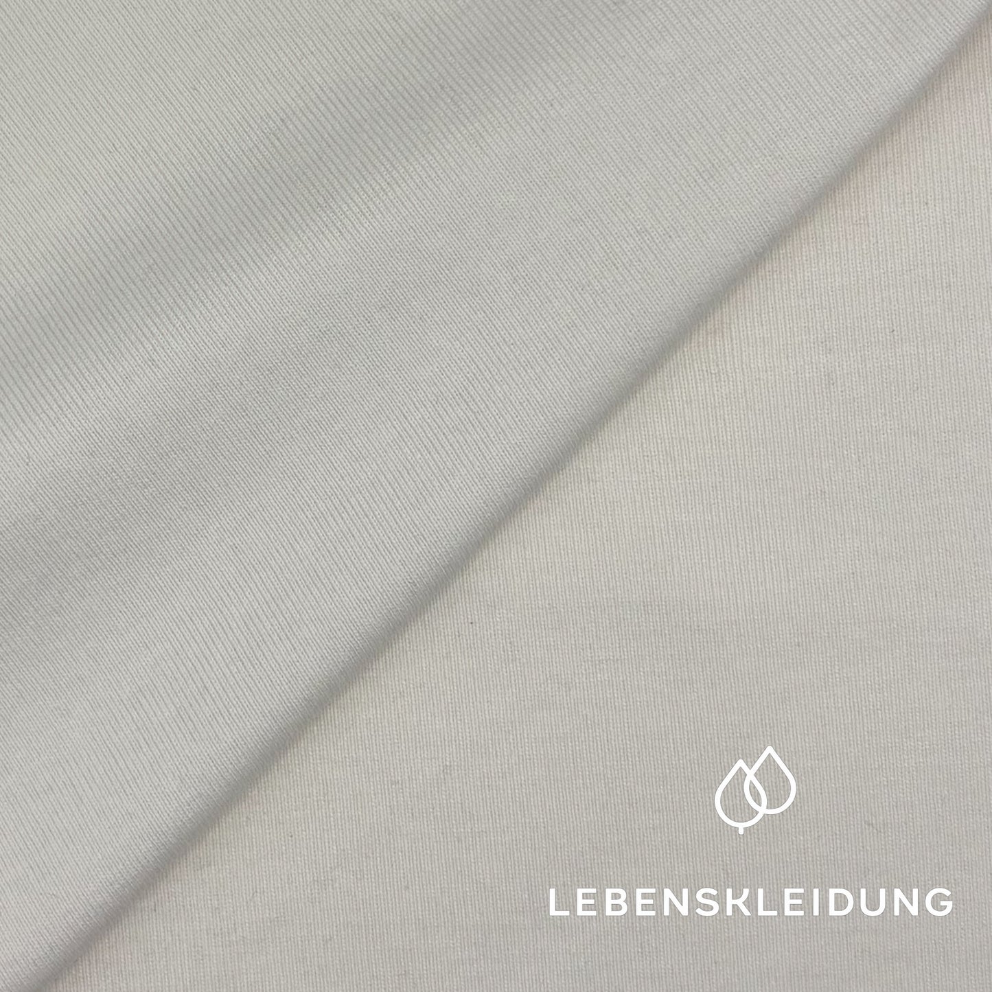 Re-Life Rib Bündchen 1x1 aus Baumwolle - Off White - Bild 1