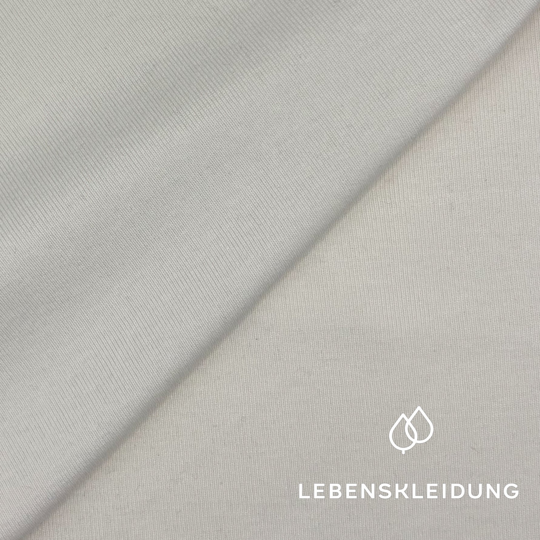Re-Life Rib Bündchen 1x1 aus Baumwolle - Off White - Bild 1