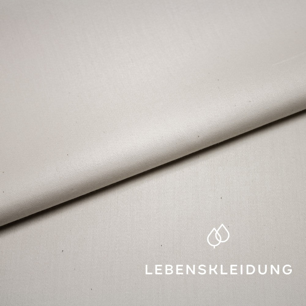 Bio Satin glatt - Natur