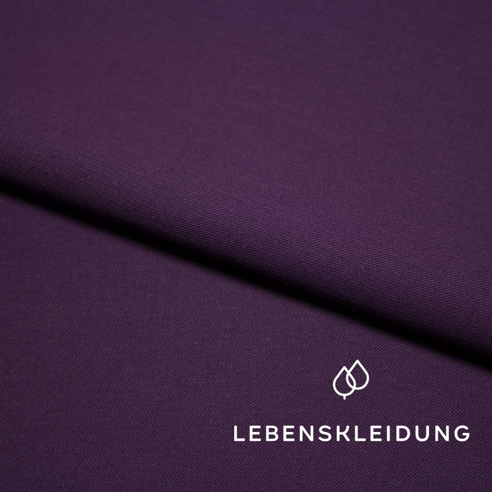 Bio Satin glatt - Beere – Detailansicht