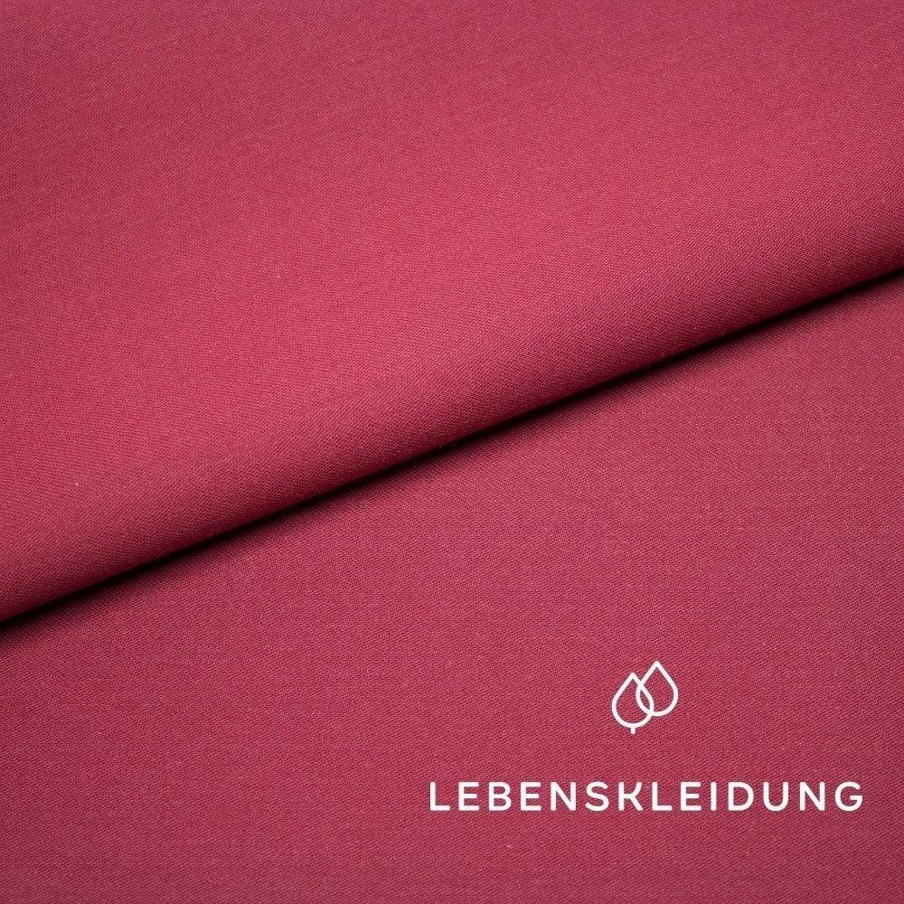 Organic satin smooth - cherry sample
