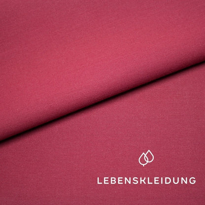 Organic satin smooth - cherry sample
