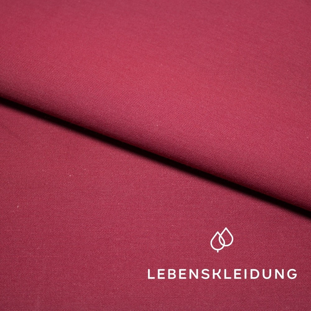 Organic satin smooth - cherry sample – Detail view