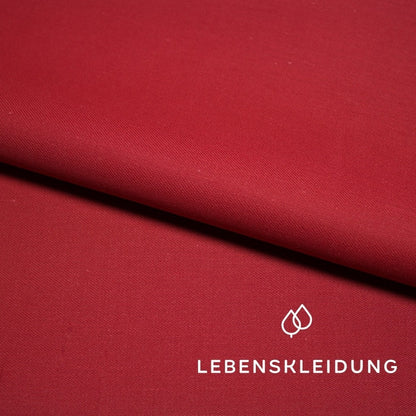 Organic satin smooth - Red sample – Detail view