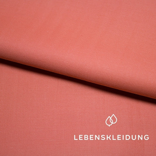 Bio Satin glatt - Orange – Detailansicht