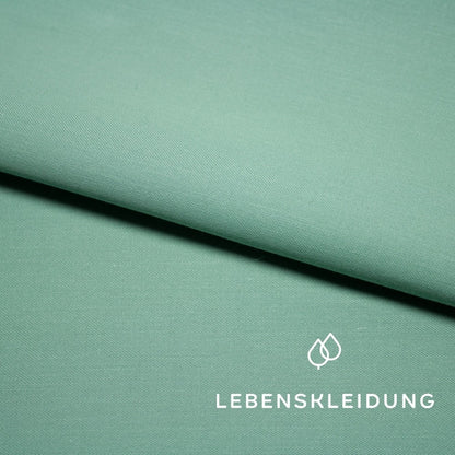 Satin lisse bio - Vert – Vue détaillée