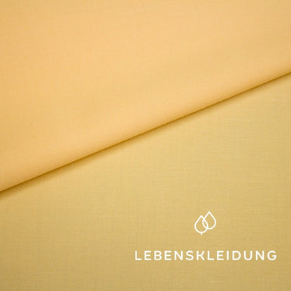 Bio Satin glatt - Apricot – Nahaufnahme