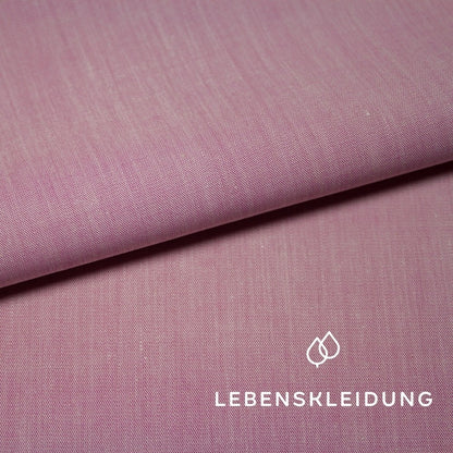 Organic Chambray - Natural Pink
