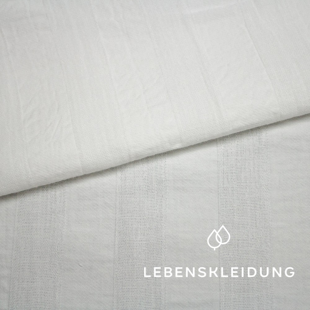 Organic Crinkle - White without optical brighteners – Close-up