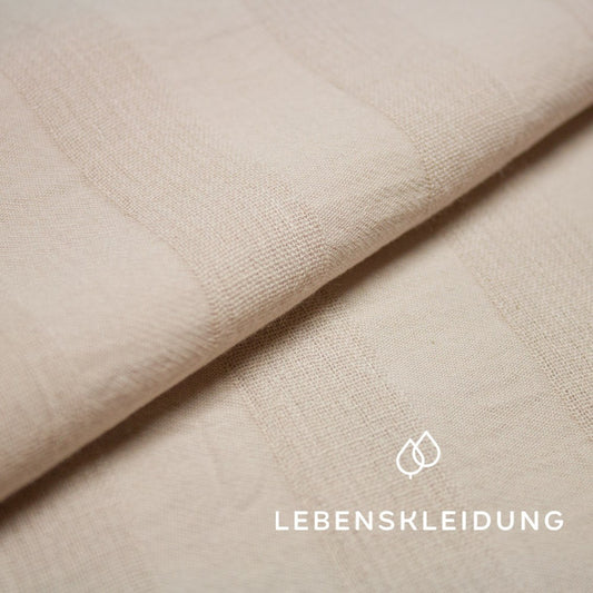 Organic Crinkle - Cashmere sample