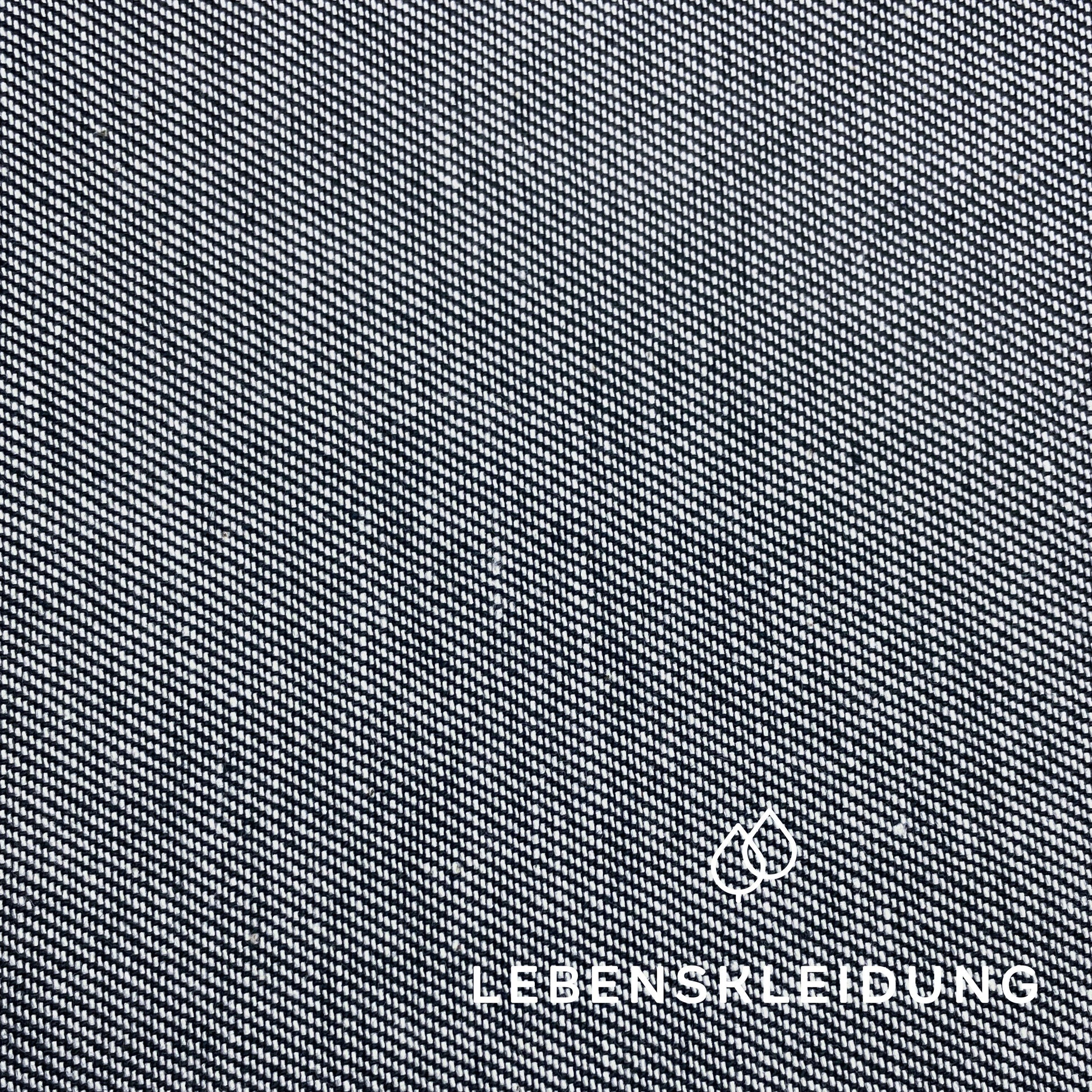Bio Denim LYON 9.5 OZ - Baumwolle kbA Muster – Nahaufnahme