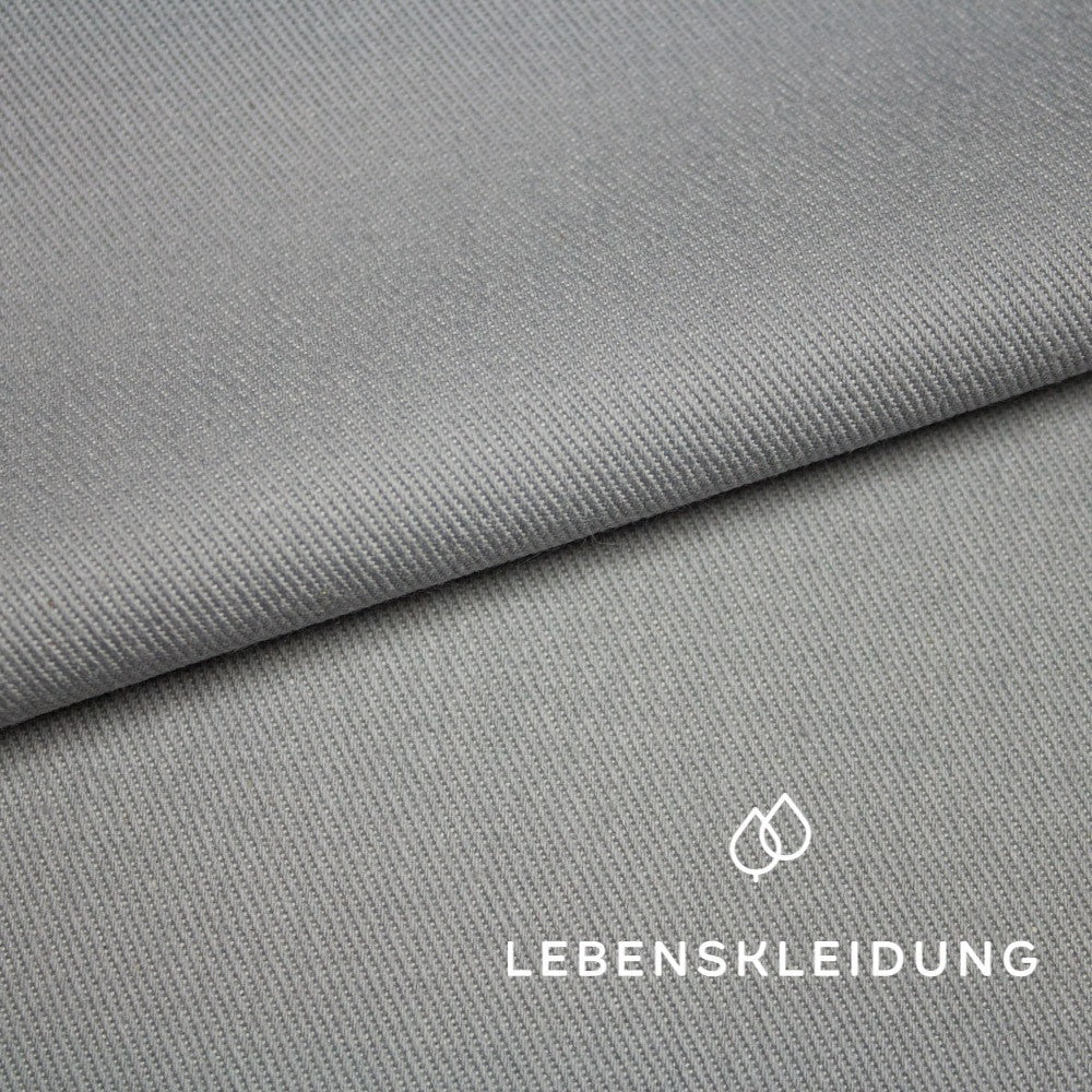 Bio Denim Stoff - Grau Muster – Detailansicht