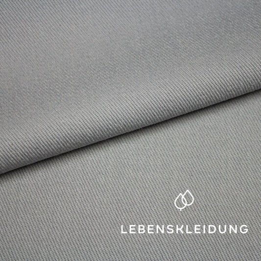 Bio Denim Stoff - Grau Muster – Detailansicht