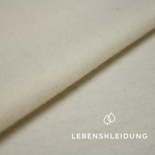 Organic flannel - natural sample – Detail view