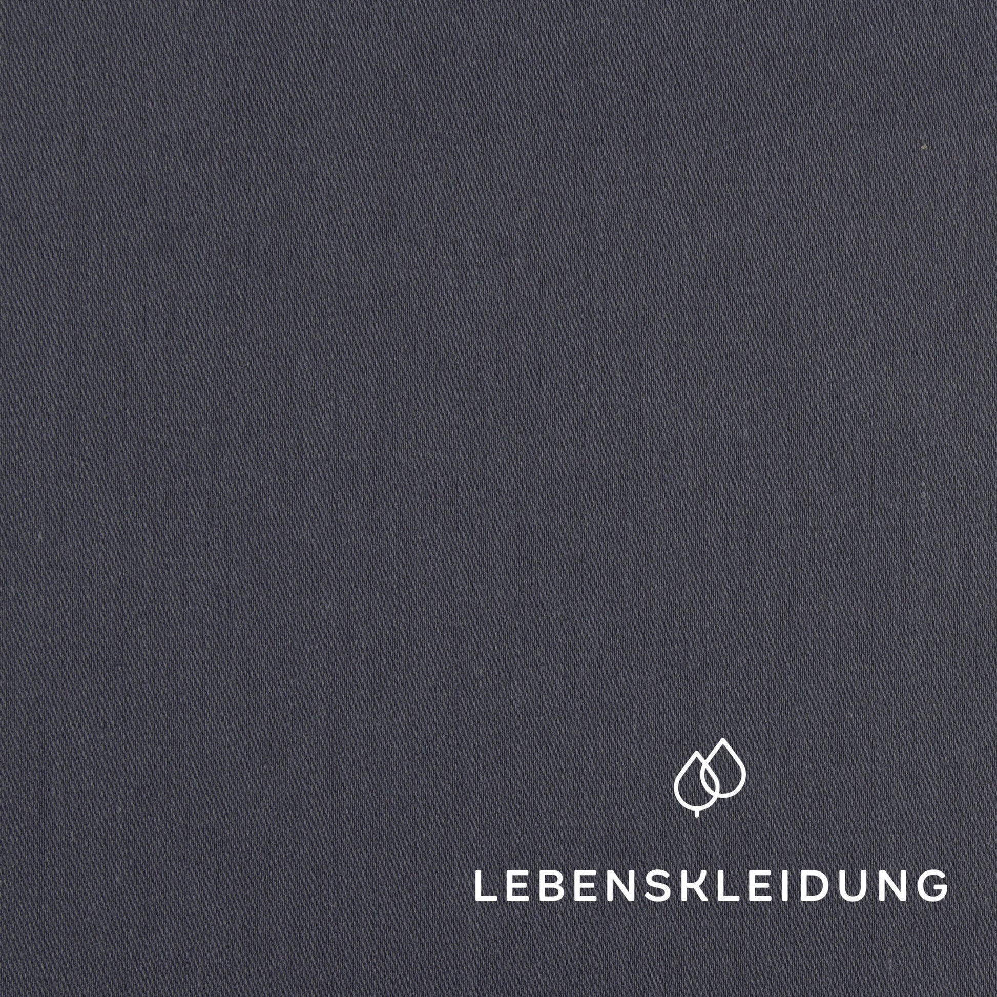 Satin fin en coton biologique - bleu pierre