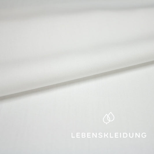 Organic twill - white without optical brighteners, sample