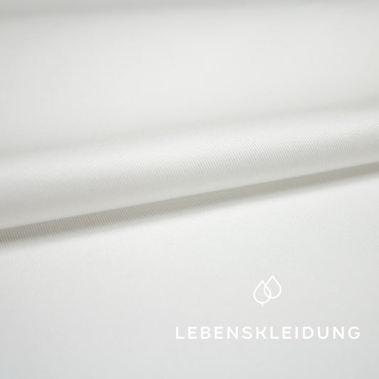 Organic twill - white without optical brighteners - extra long staple sample