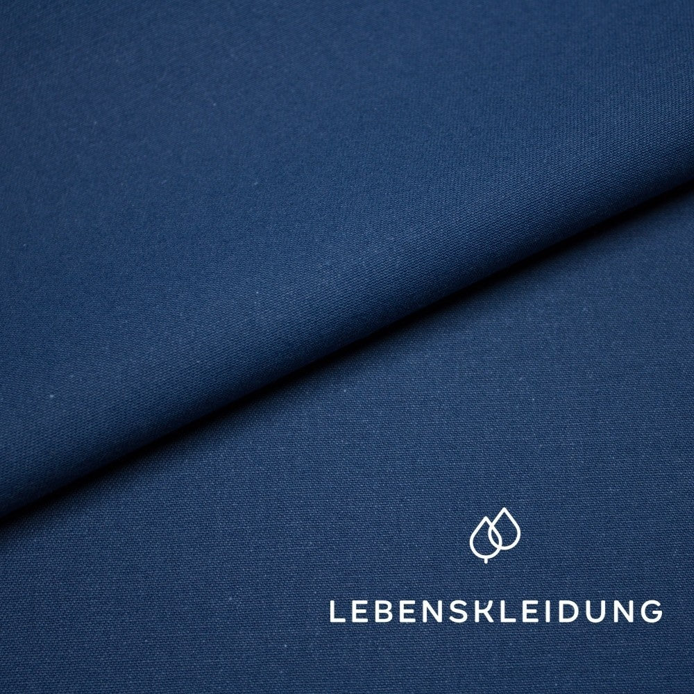 Bio Köper - Blau Muster
