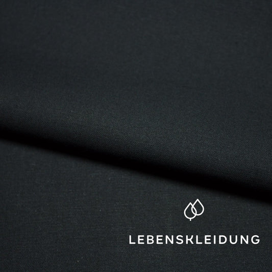 Bio Köper - Schwarz – Detailansicht