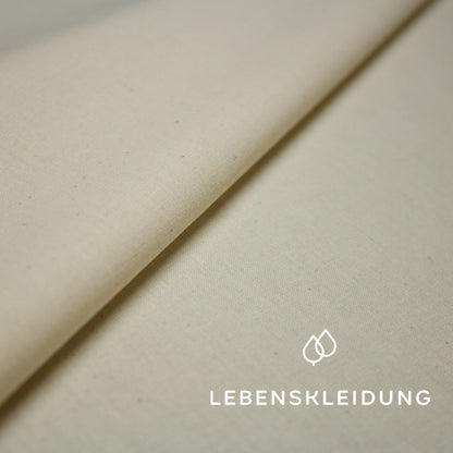 Bio Kattun/Voilé - Natur - EXTRABREIT Muster – Detailansicht