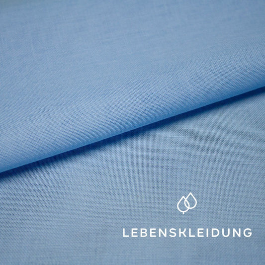 Organic calico/voile - light blue - EXTRA WIDE sample
