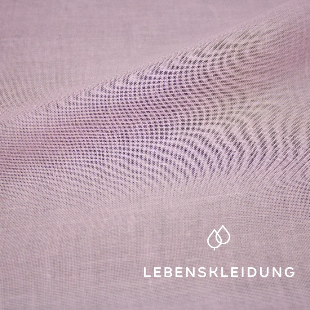 Bio Kattun/Voilé - Rosé - EXTRABREIT Muster – Detailansicht