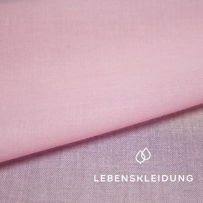 Bio Kattun/Voilé - Rosé - EXTRABREIT Muster – Nahaufnahme