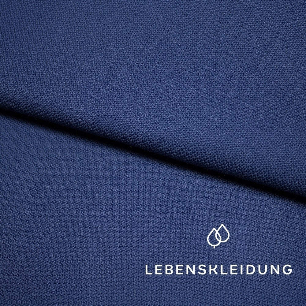 Bio Kreuzköper - Dunkelblau Muster – Detailansicht