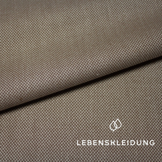 Organic twill - natural brown sample