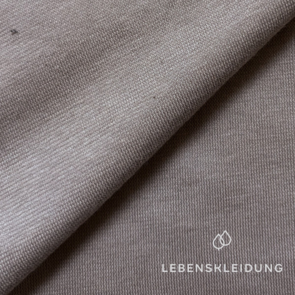 Jersey simple en coton biologique - échantillon sable