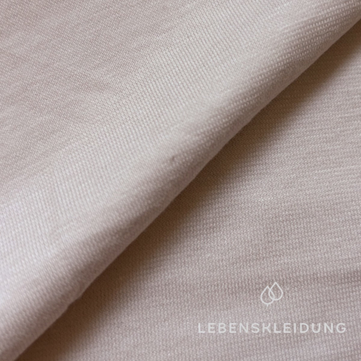 Jersey simple en coton biologique - Poudre