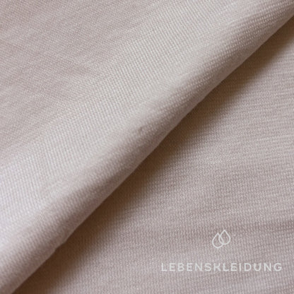 Jersey simple en coton biologique - Poudre