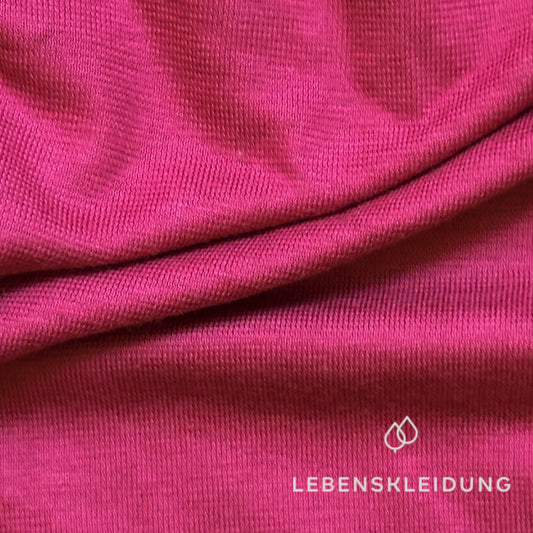 Organic single jersey fabric - Pink sample