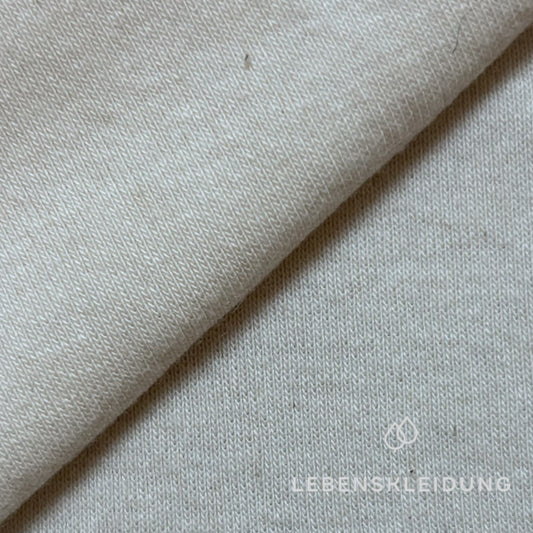 Organic ribbing fabric - natural sample
