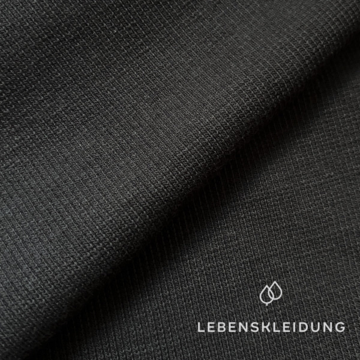 Bio Rippe / Rib im Schlauch 40 cm (80 cm offen) - Ruß – Detailansicht