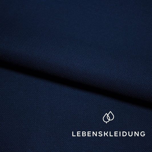 Organic Moleskine Water-Repellent - Navy sample – Detail view