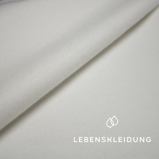 Bio Molton-S - Weiß ohne optische Aufheller - Extrabreit