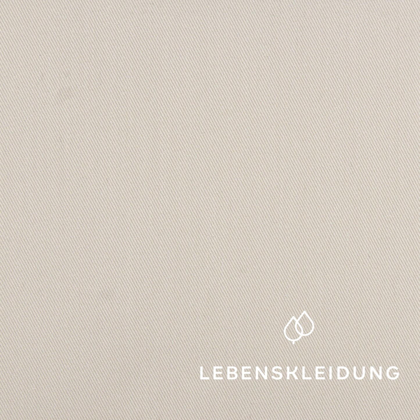 Sergé Pima biologique - Blanc sans azurants optiques