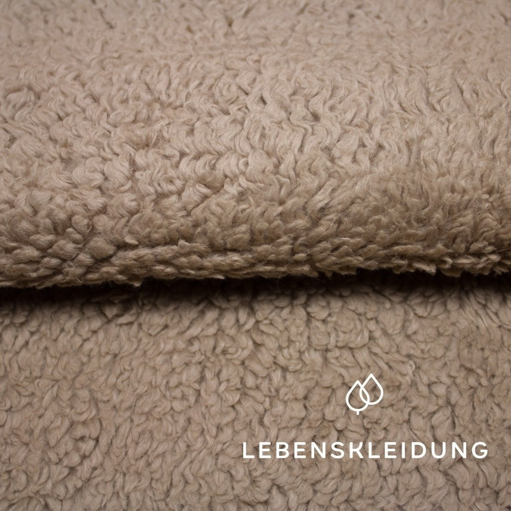 Organic Plush Fabric - Brown – Detail view