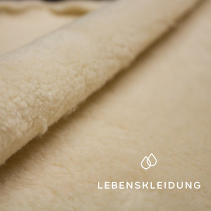Tissu peluche biologique - échantillon naturel