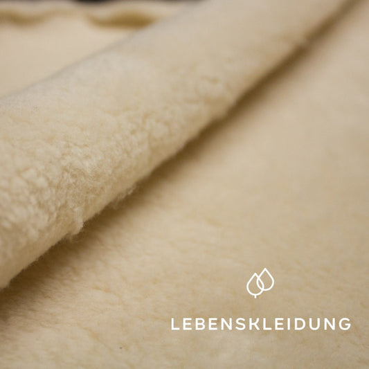 Organic plush fabric - natural sample