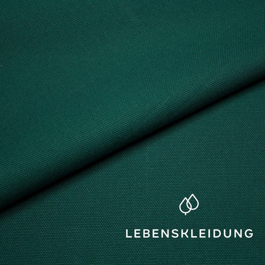 Organic Panama fabric, heavyweight - Evergreen sample